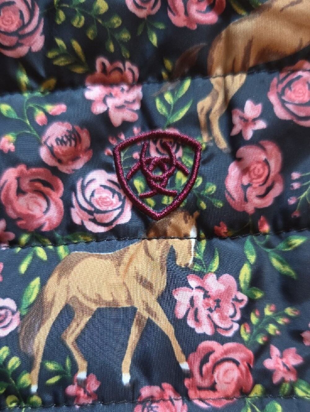 Girls Ariat Reversible Vest - Picture 2 of 5